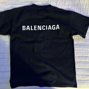 Balenciaga Tee with White Logo
